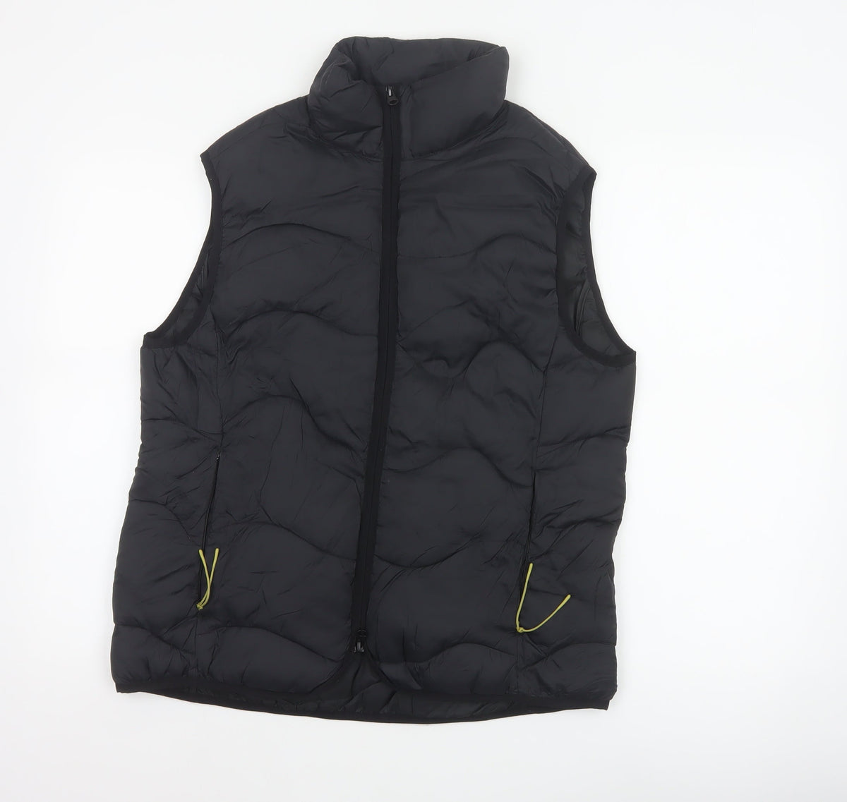 Marks & Spencer Goodmove Women Black UK 12 Quilted Puffer Gilet Waistcoat