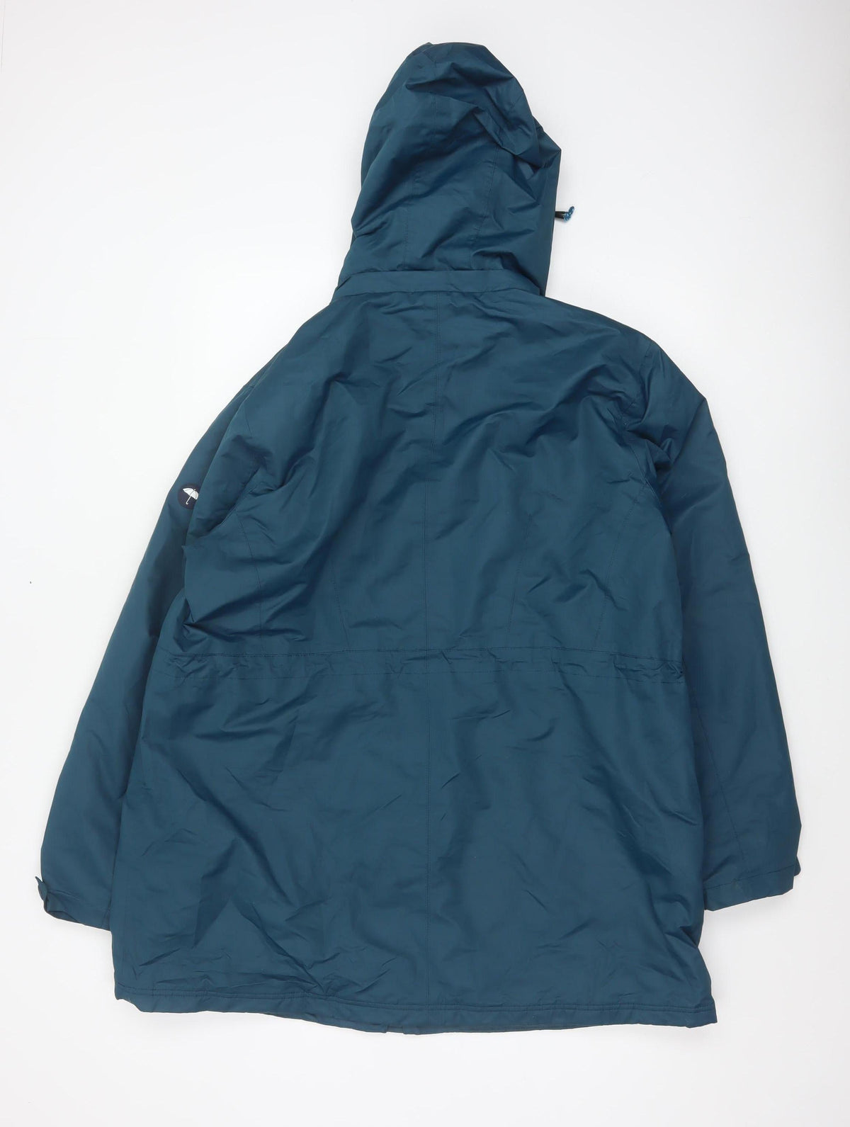 Cotton Traders Women’s Blue UK 18 Hooded Parka Coat Lined