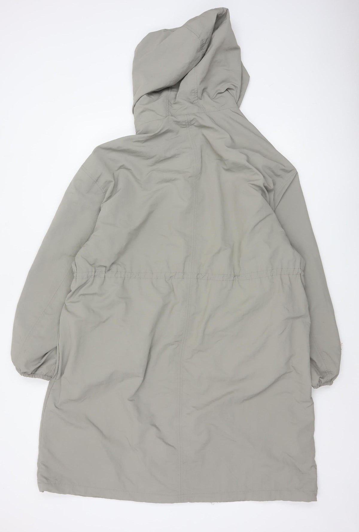 Marks and Spencer Women Grey Size 20 Long Hooded Shower Resistant Parka