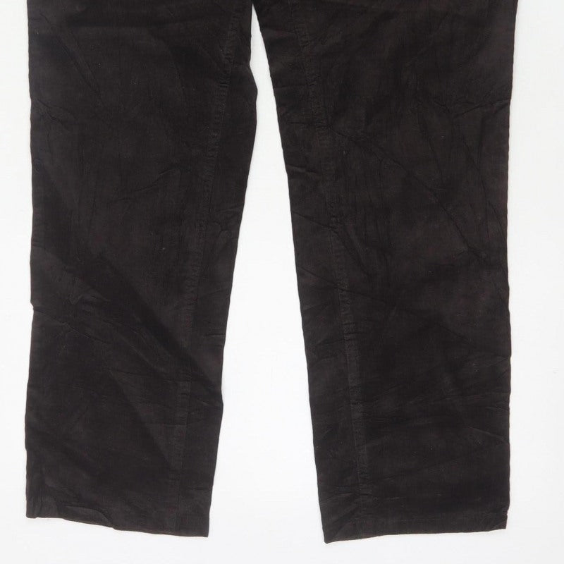 Marks & Spencer Women’s Black Size 18 Stretch Corduroy Trousers