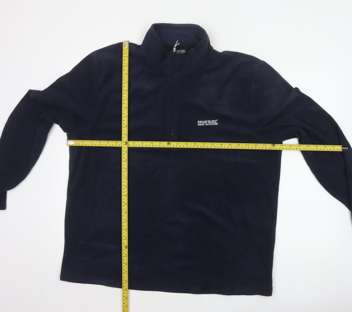Regatta Men’s Blue 2XL 1/4 Zip Fleece Pullover Sweatshirt Outdoor
