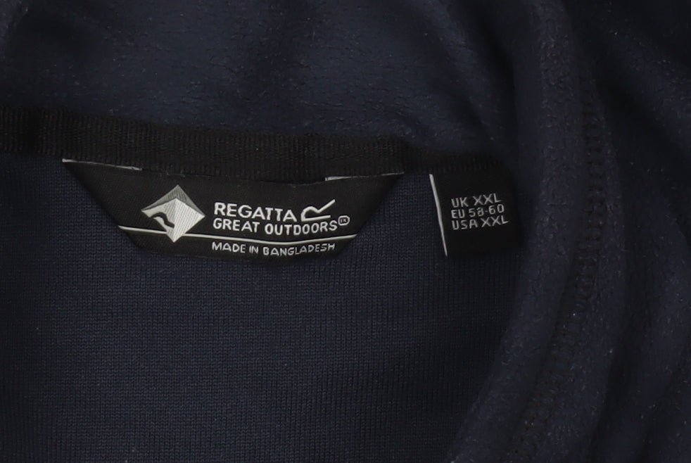 Regatta Men’s Blue 2XL 1/4 Zip Fleece Pullover Sweatshirt Outdoor