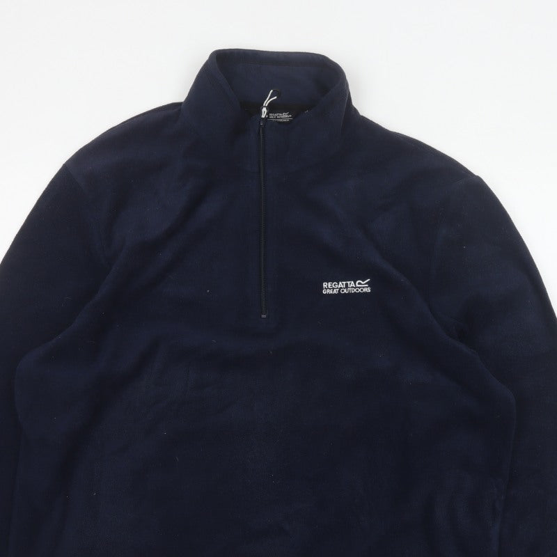 Regatta Men’s Blue 2XL 1/4 Zip Fleece Pullover Sweatshirt Outdoor
