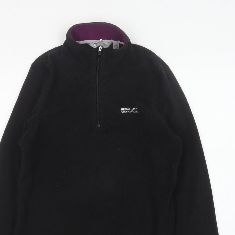 Regatta Women’s Black UK 12 1/2 Zip Fleece Pullover Sweatshirt