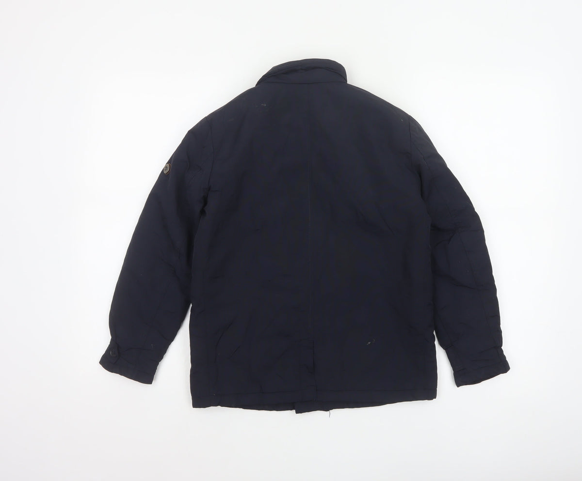 Ben Sherman Boys Blue 8-9 Years Double-Breasted Padded Pea Jacket