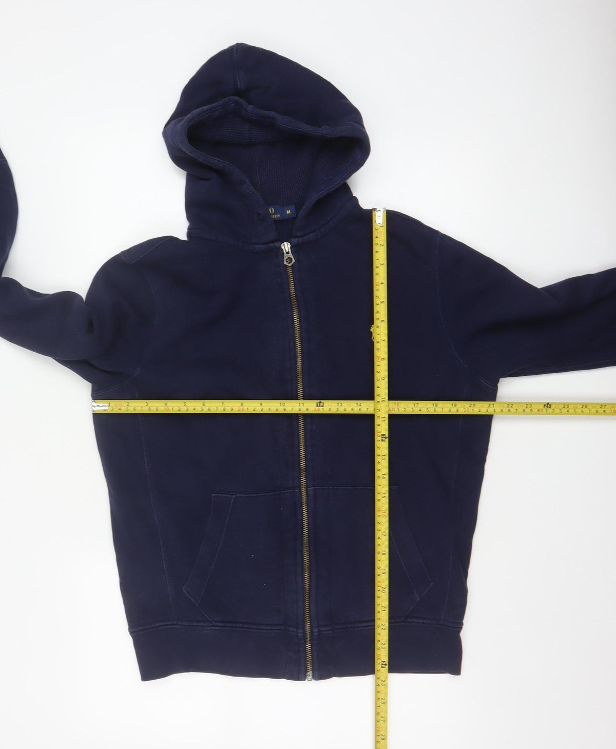 Polo Ralph Lauren Teens Blue M Full Zip Hoodie Logo Cotton Blend