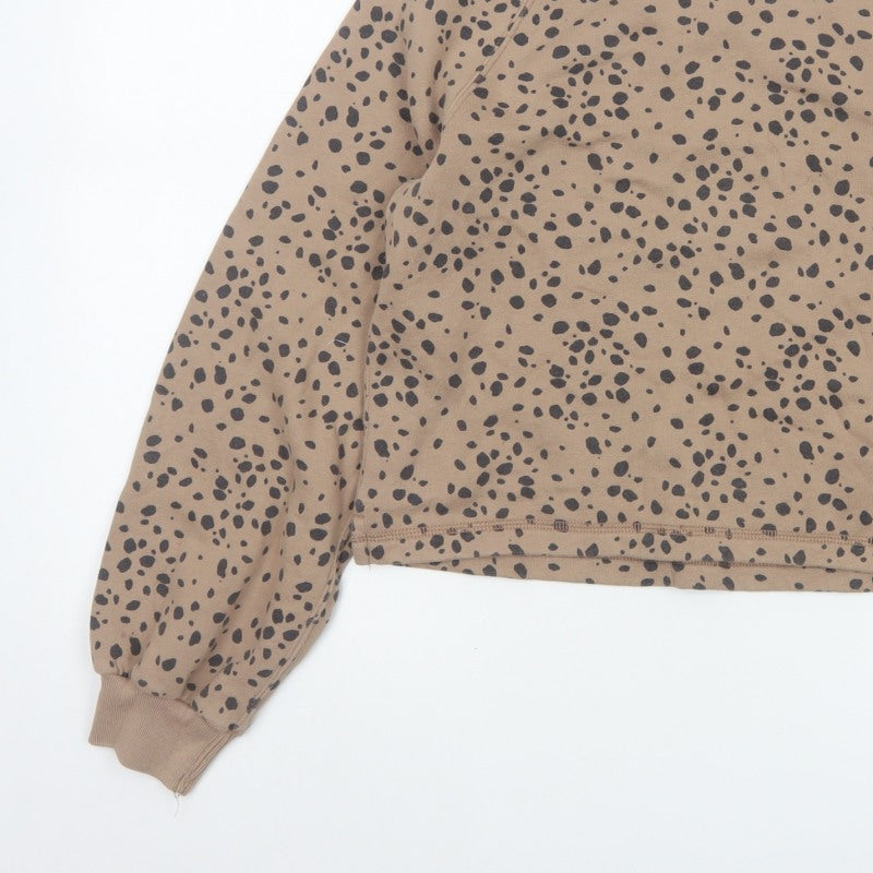 Abercrombie & Fitch Women’s Beige Animal Print XS Pullover Sweatshirt