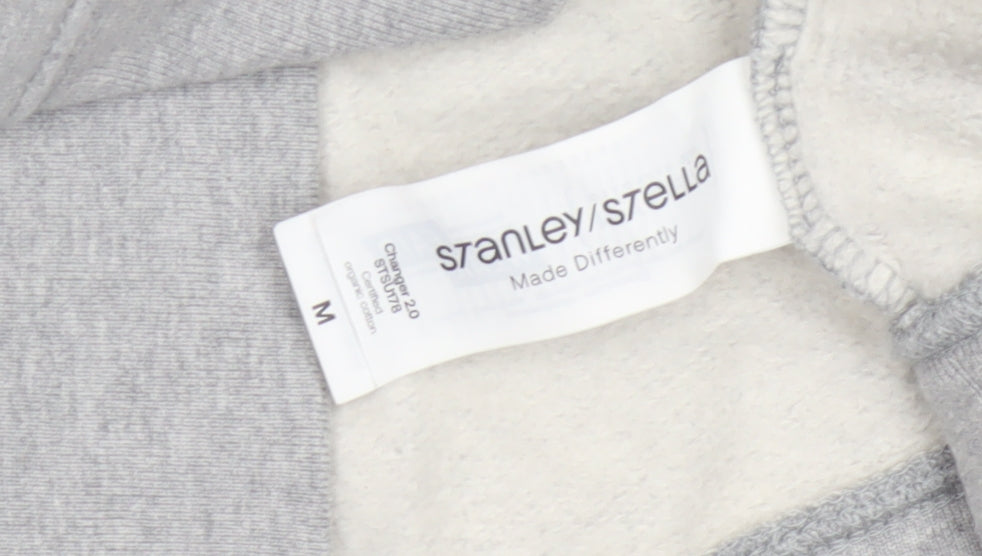 Stanley/Stella Men’s Grey M Crew Neck Pullover Fleece Sweatshirt