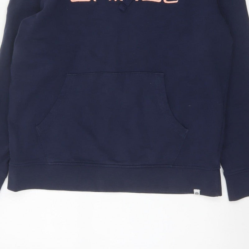 Animal Women’s Navy Blue UK 10 Logo Pullover Hoodie Kangaroo Pocket