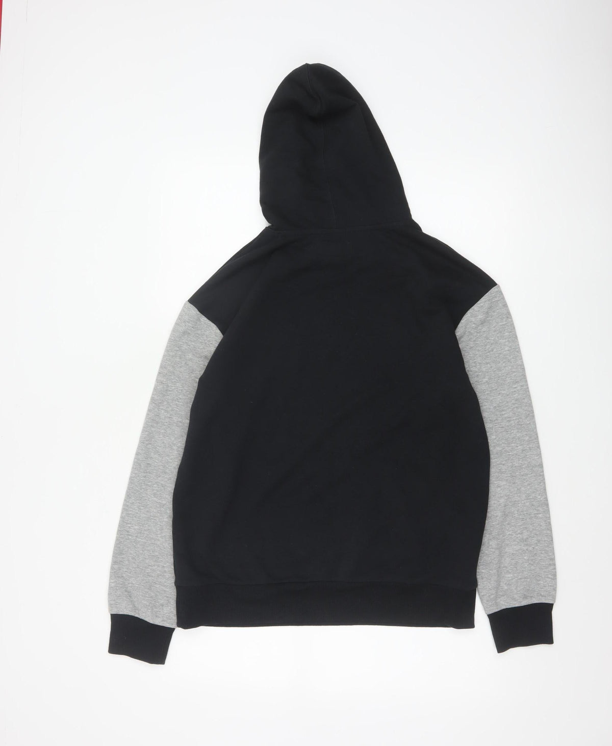 Converse Boys Black Grey XL 13-15 Years Pullover Logo Hoodie