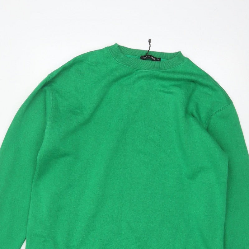 I Saw It First Women’s Green M Tunic Sweatshirt Crew Neck Long Sleeve