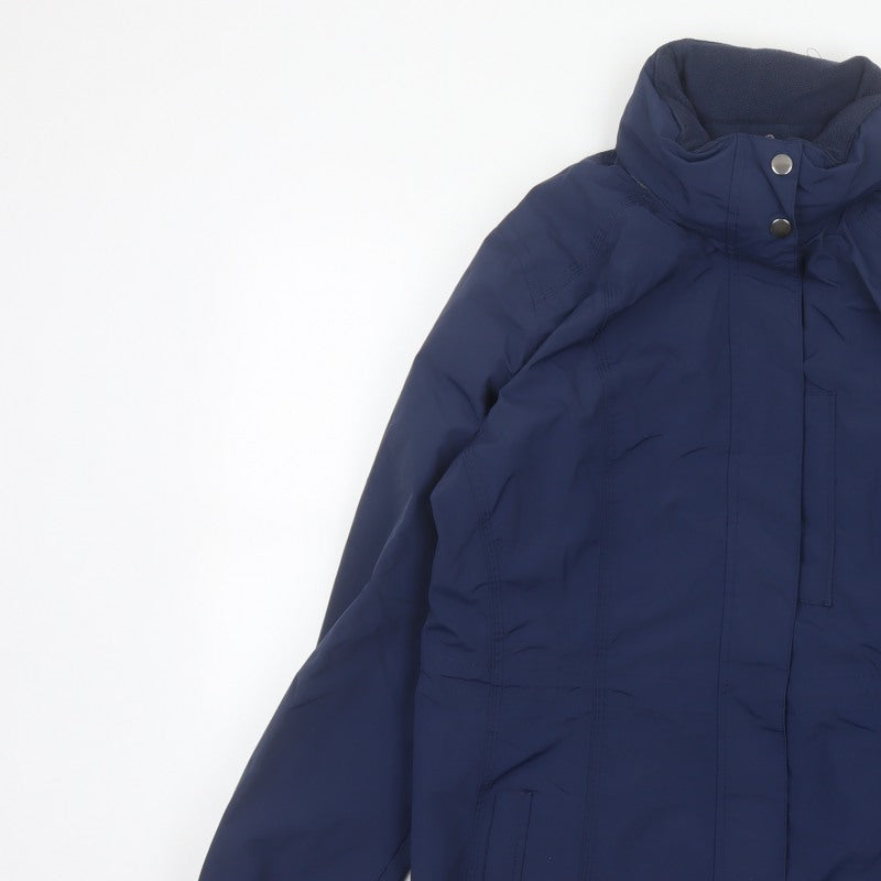 Crane Equestrian Women’s Navy Blue UK 16 Hooded Outdoor Jacket