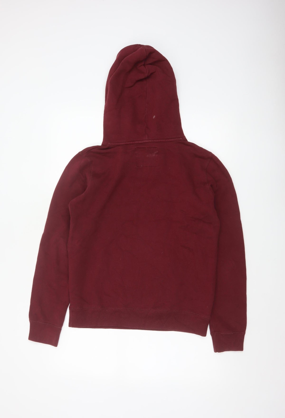 Jack Wills Women’s Burgundy Red UK 10 Pullover Hoodie Logo Fleece
