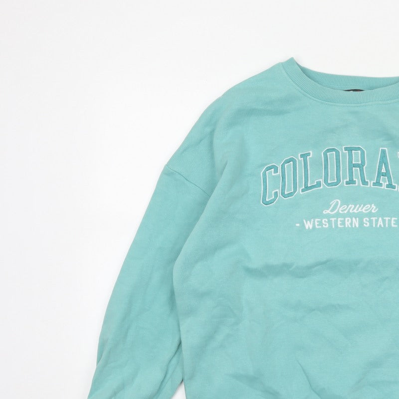 F&F Active Women’s Blue Colorado Graphic Crew Neck Sweatshirt Size S