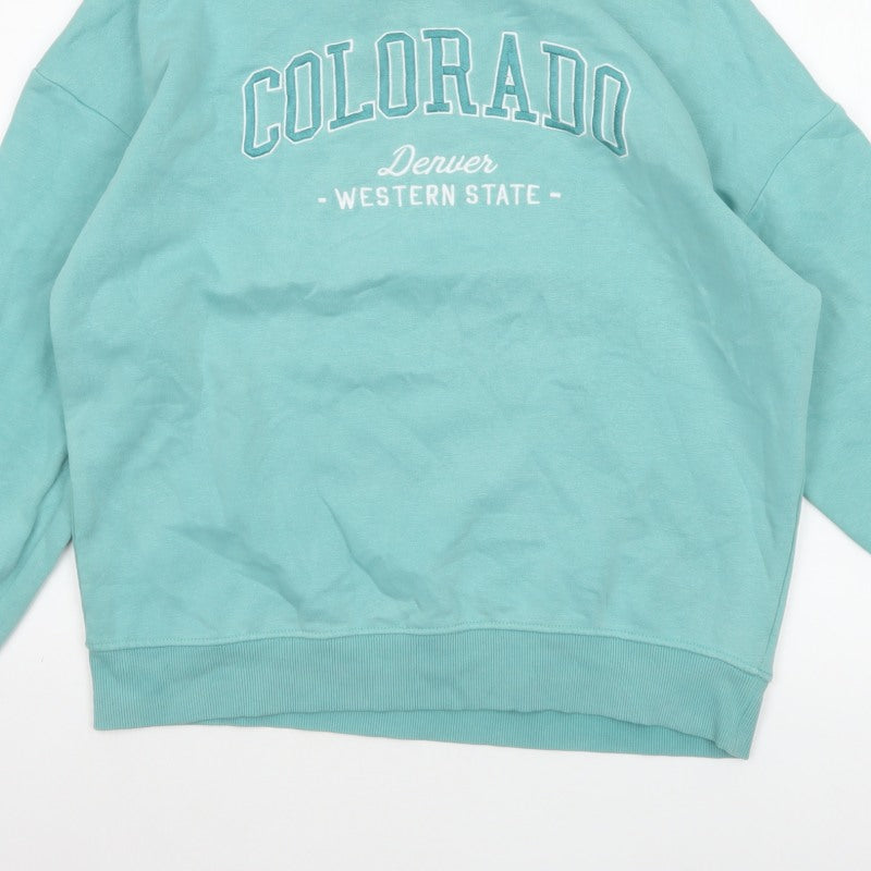 F&F Active Women’s Blue Colorado Graphic Crew Neck Sweatshirt Size S