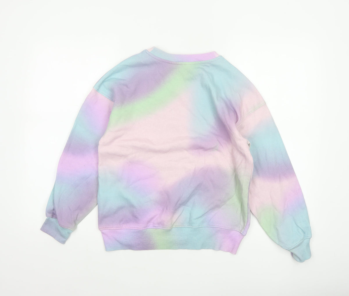 H&M Girls Multicoloured 9-10 Years Butterfly Rhinestone Sweatshirt
