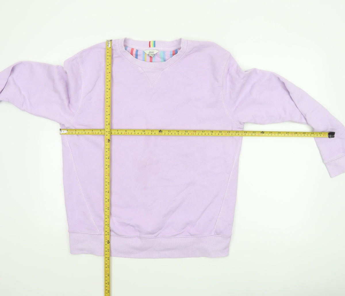 Joules Women Pink UK 12 Cotton Raglan Crew Neck Pullover Sweatshirt