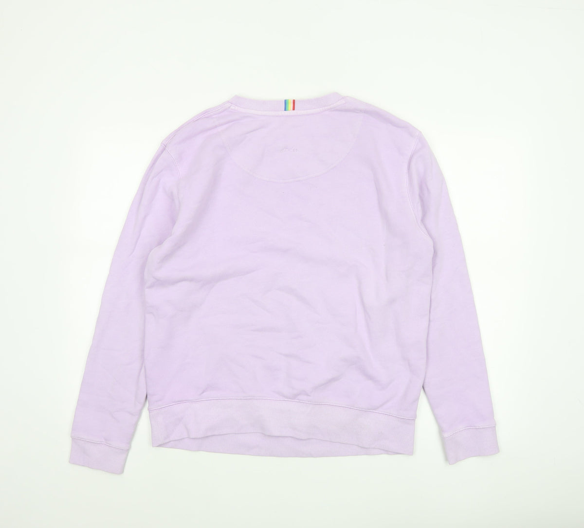 Joules Women Pink UK 12 Cotton Raglan Crew Neck Pullover Sweatshirt