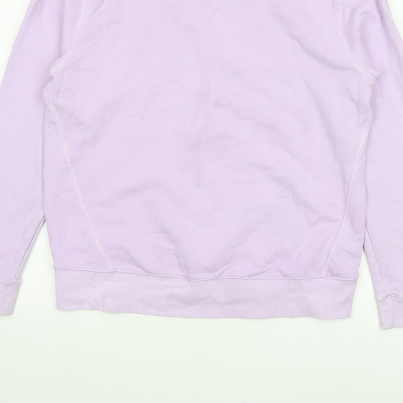 Joules Women Pink UK 12 Cotton Raglan Crew Neck Pullover Sweatshirt