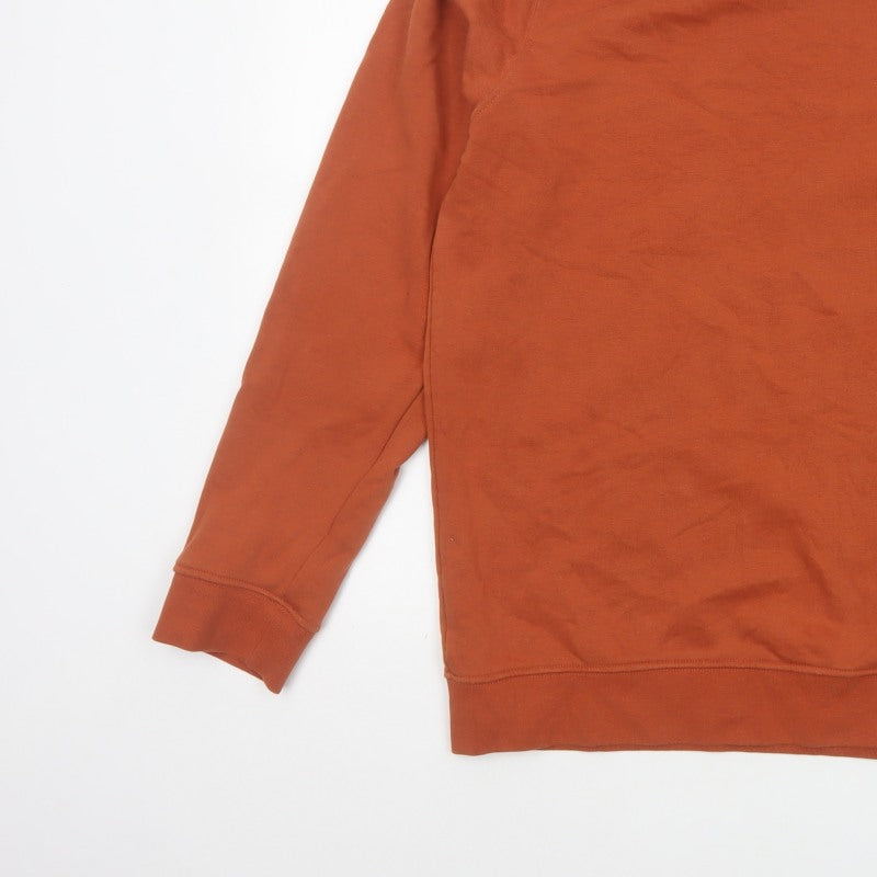Clean Cut Copenhagen Men’s Orange XL Organic Cotton Crew Sweatshirt