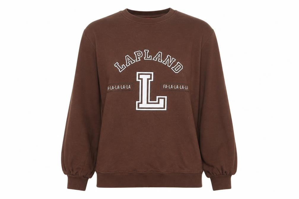 Threadbare Women’s Brown Size 10 Christmas Lapland Graphic Sweatshirt