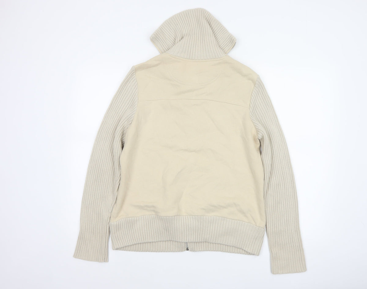 Maine New England Women's Ivory UK 14 Zip Knit Jacket Pockets