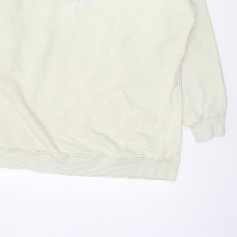 Motel Women’s Ivory XS Oversized Embroidered Tribal Sweatshirt