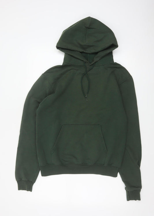 Champion Men’s Green S Pullover Hoodie Drawstring Pocket Logo