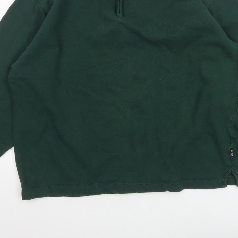 GAP Men's Green XL 1/4 Zip Fleece Pullover Sweatshirt