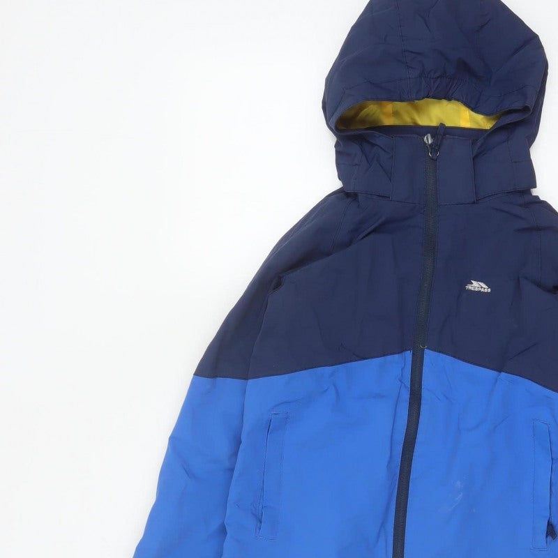 Trespass Boys Blue 7-8 Years Ski Jacket Waterproof Hooded TP50