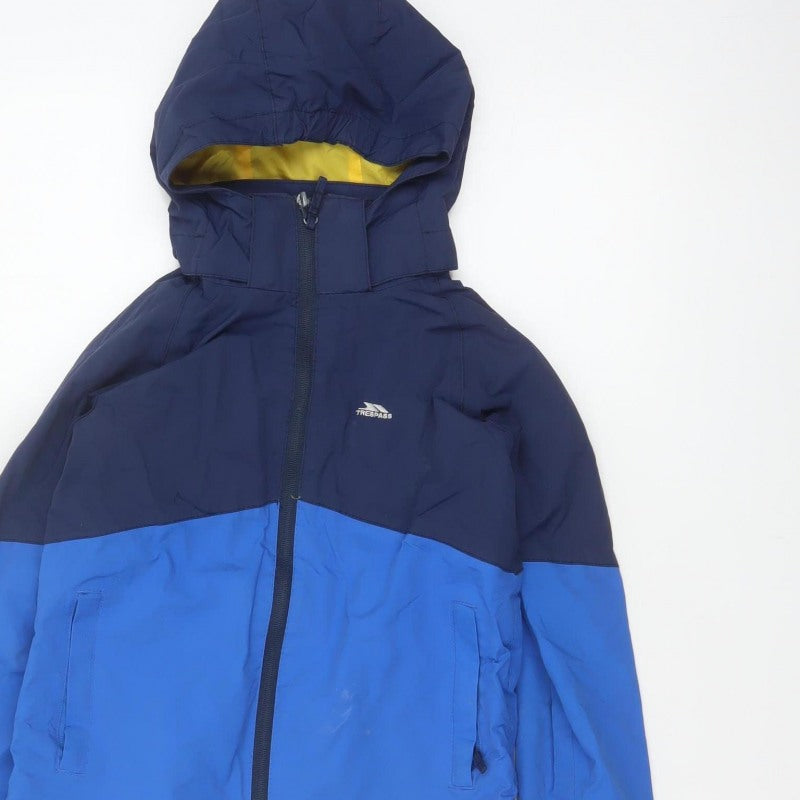Trespass Boys Blue 7-8 Years Ski Jacket Waterproof Hooded TP50