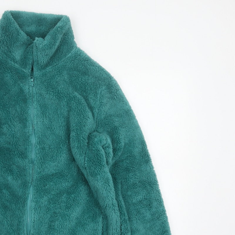 Roman Women’s Green Size S Fleece Zip Pocketed Jacket