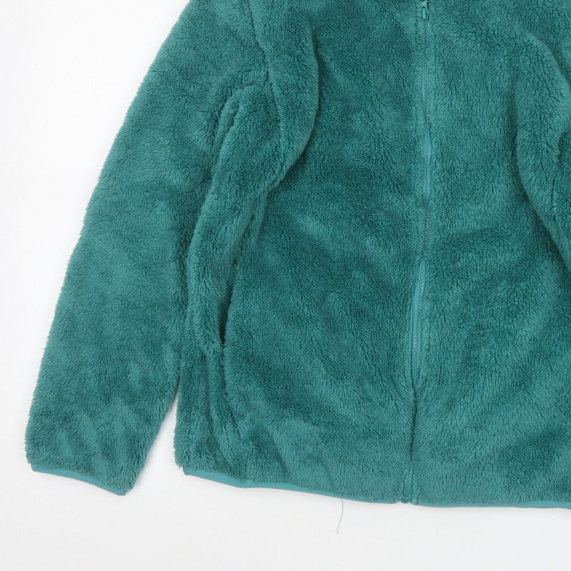 Roman Women’s Green Size S Fleece Zip Pocketed Jacket