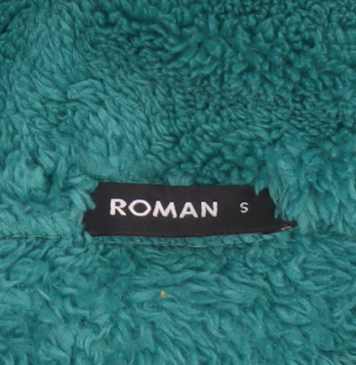 Roman Women’s Green Size S Fleece Zip Pocketed Jacket