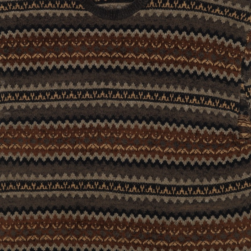 Knightsbridge Men’s Multicoloured XL Fair Isle Knit Sweater Vest