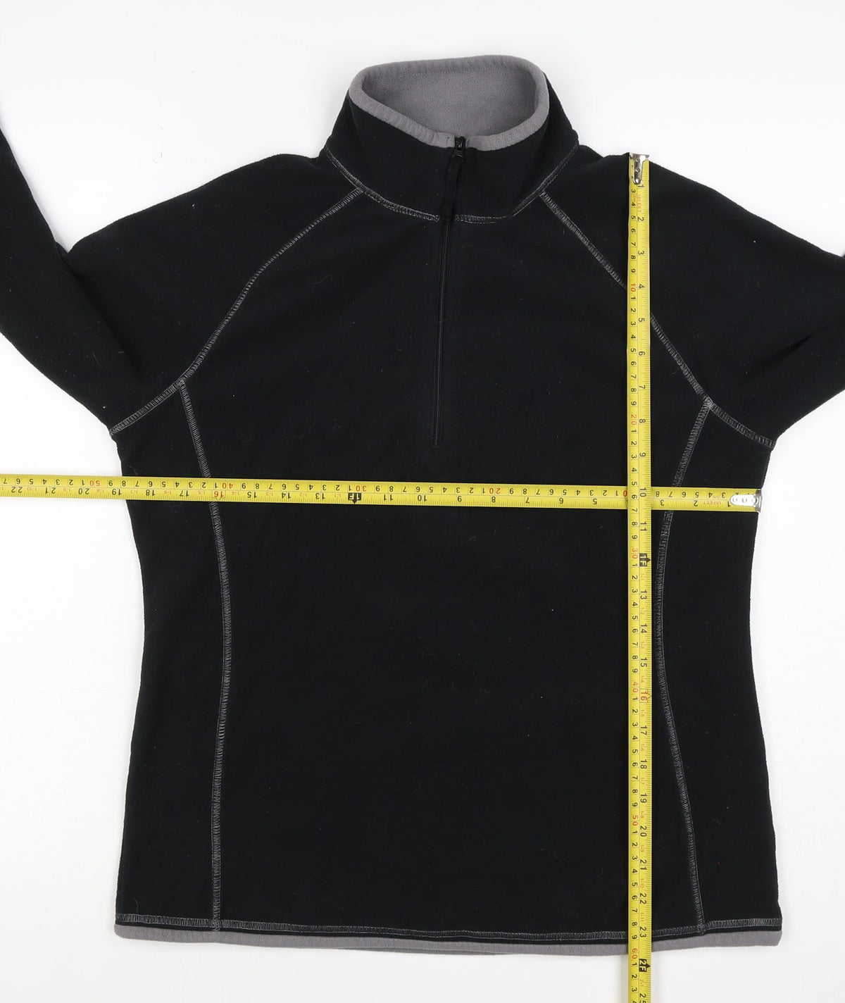 Mountain Warehouse Women’s Black Fleece 1/4 Zip Sweatshirt UK 14