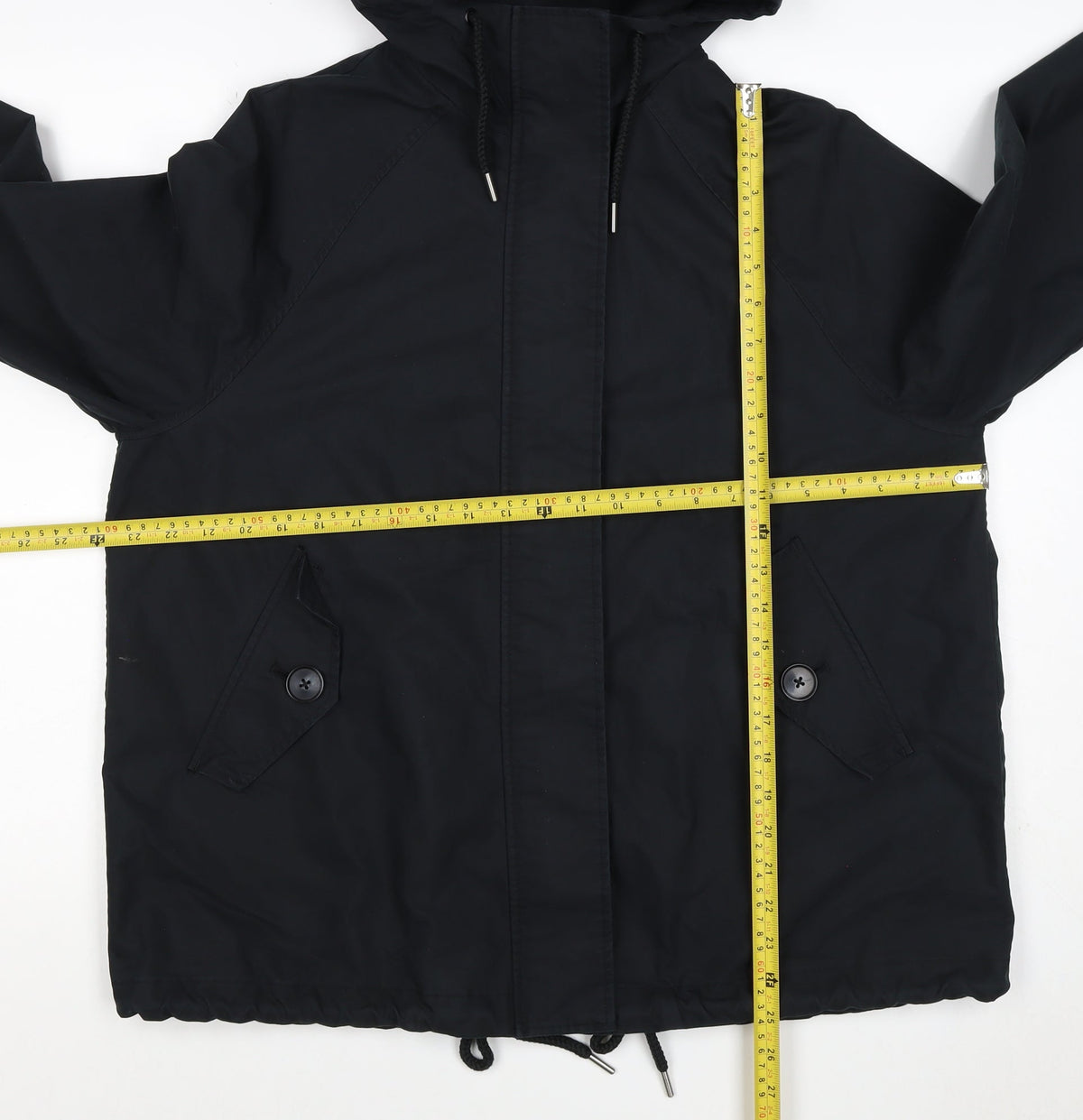 Marks and Spencer Women Black S Stormwear Hooded Parka Rain Jacket