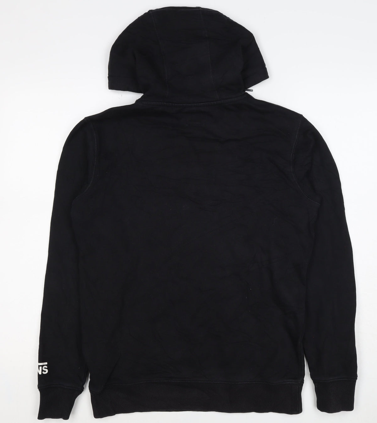 Vans Men's Black XS Pullover Logo Hoodie Cotton Skateboarding