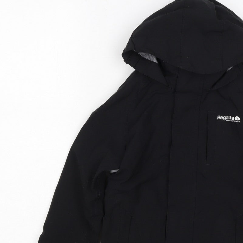 Regatta Boys Black 3-4 Years Hooded ISOtex Waterproof Softshell Jacket