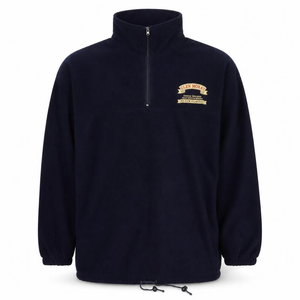 Result Men’s Blue L 1/4 Zip Fleece Sweatshirt Glen Moray Logo