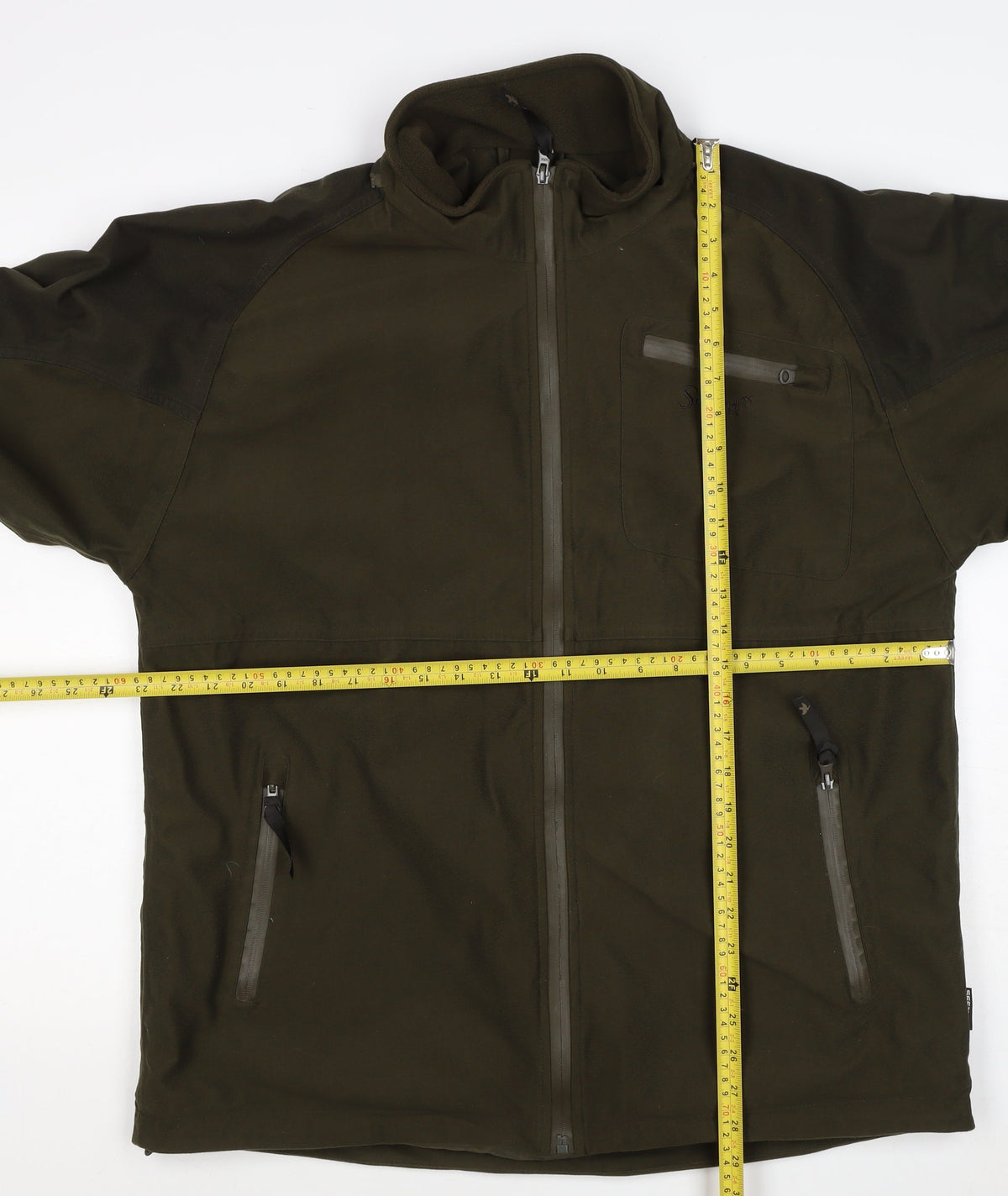 Seeland Men’s Green Size 54 Soft Shell Hunting Jacket Full Zip Pockets