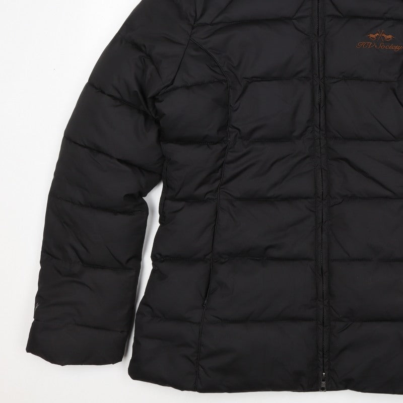 HV Polo Society Women’s Black XL Hooded Fur Trim Puffer Jacket