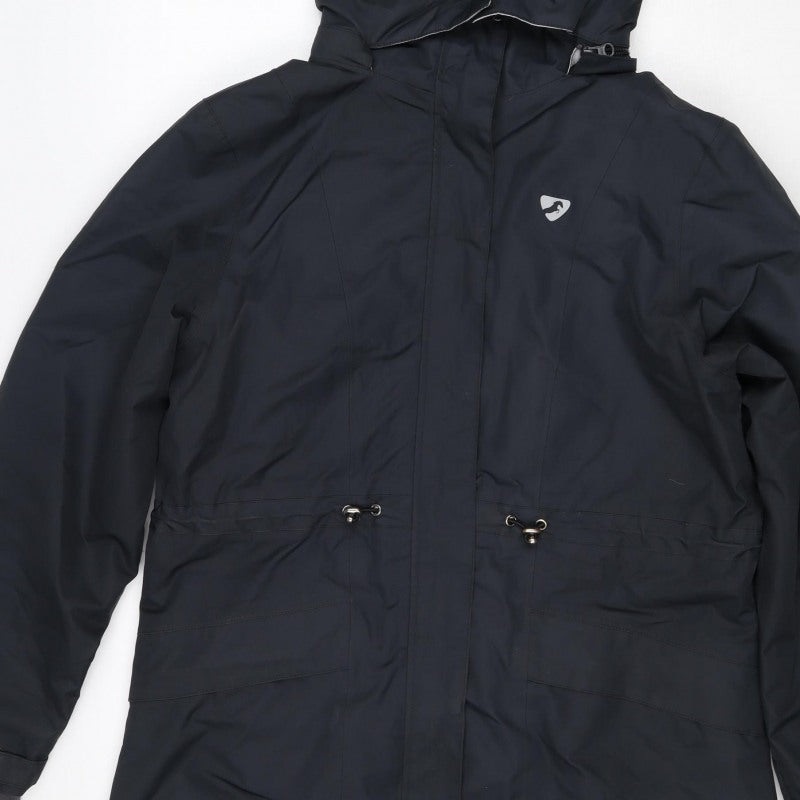Aubrion Women's Blue UK 14 Long Parka Faux Fur Hooded Coat