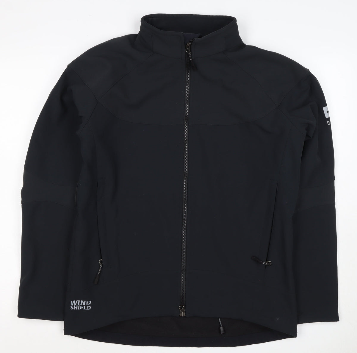 HiMountain Men's Black M Softshell Windproof Full Zip Hiking Jacket