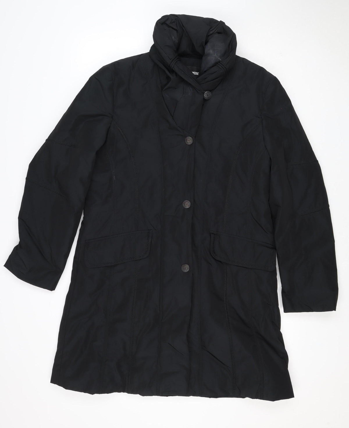 Gerry Weber Women’s Black UK 12 Hooded Padded Button Coat