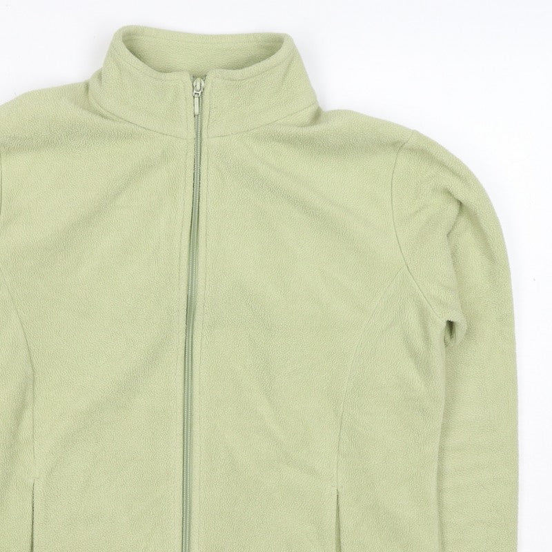 Marks & Spencer Women Green UK 16 Fleece Full Zip Jacket Pockets