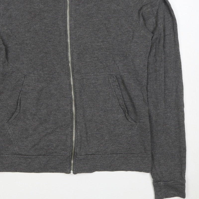 Reiss Men’s Grey Small Full Zip Hooded Slim Fit Hoodie