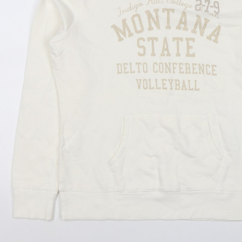 H&M LOGG Men’s Ivory XL Montana State Volleyball Graphic Pullover Hoodie
