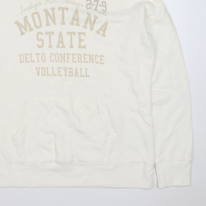 H&M LOGG Men’s Ivory XL Montana State Volleyball Graphic Pullover Hoodie