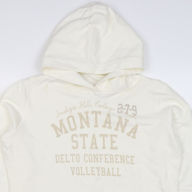 H&M LOGG Men’s Ivory XL Montana State Volleyball Graphic Pullover Hoodie